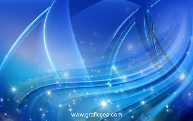 Blue Star Wave, blue abstract wallpaper free download
