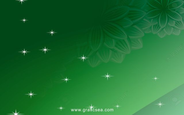 Green Stars, Floral Green PMLN Party background free