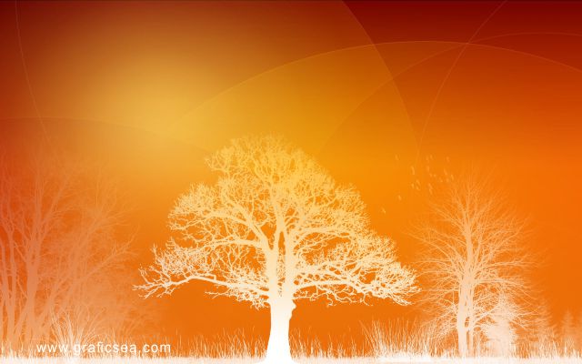 Orange Art Tree