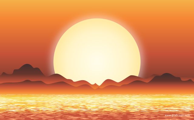 Sea Side Sun Set Back Wall full HD Image Free download