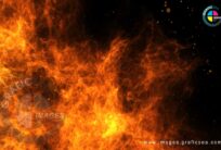 Big Fire Particles Desktop Wallpaper