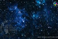 Blue Night Sky Particles Background Image
