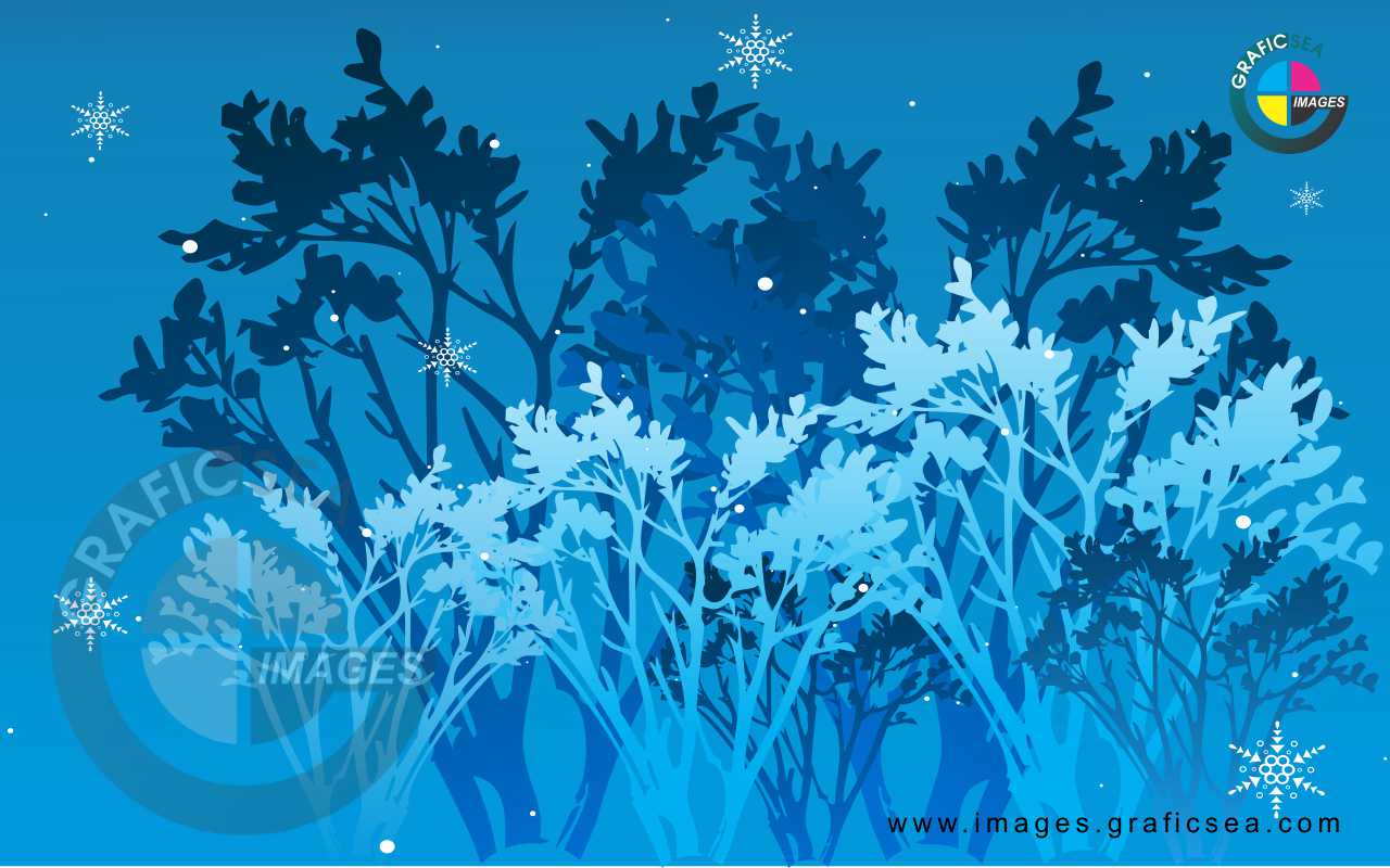 Blue Shade Night Wall Frame CDR Wallpaper Free Download