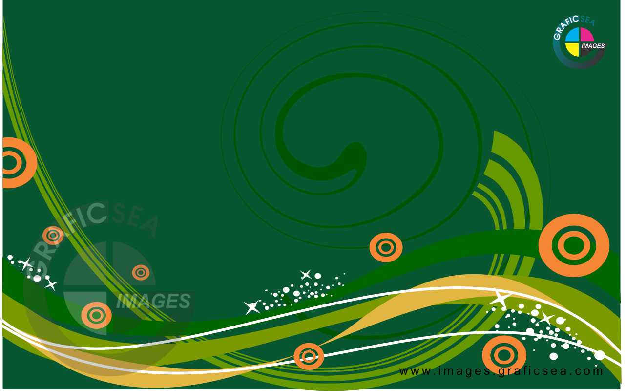 Dark Green Wave Style CDR Wallpaper Free Download