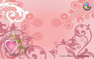 Floral Pattern Art Love Heart CDR Wallpaper