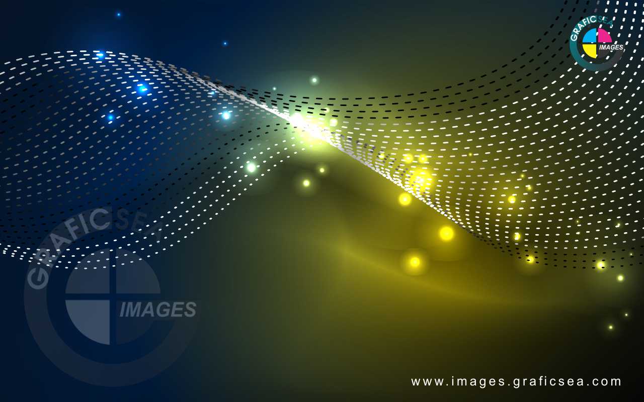 Gold Shining Particles Effect CDR Image Free Download
