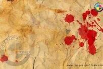 Old Fold Paper with Blood Drops Wallpaper