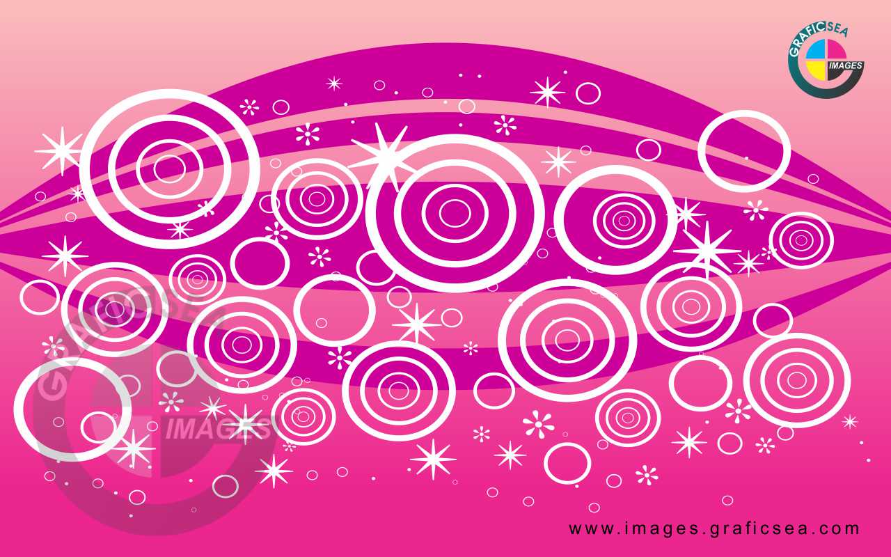 Pink Shade with White Circle CDR Wallpaper Free Download