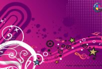 Purple, Magenta Music Event CDR Background