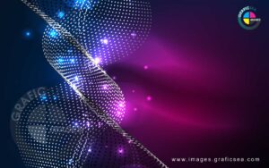 Purple and Blue Abstract Wavy Element CDR Image
