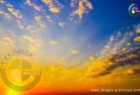 Sun Rise Golden Sky Desktop Background