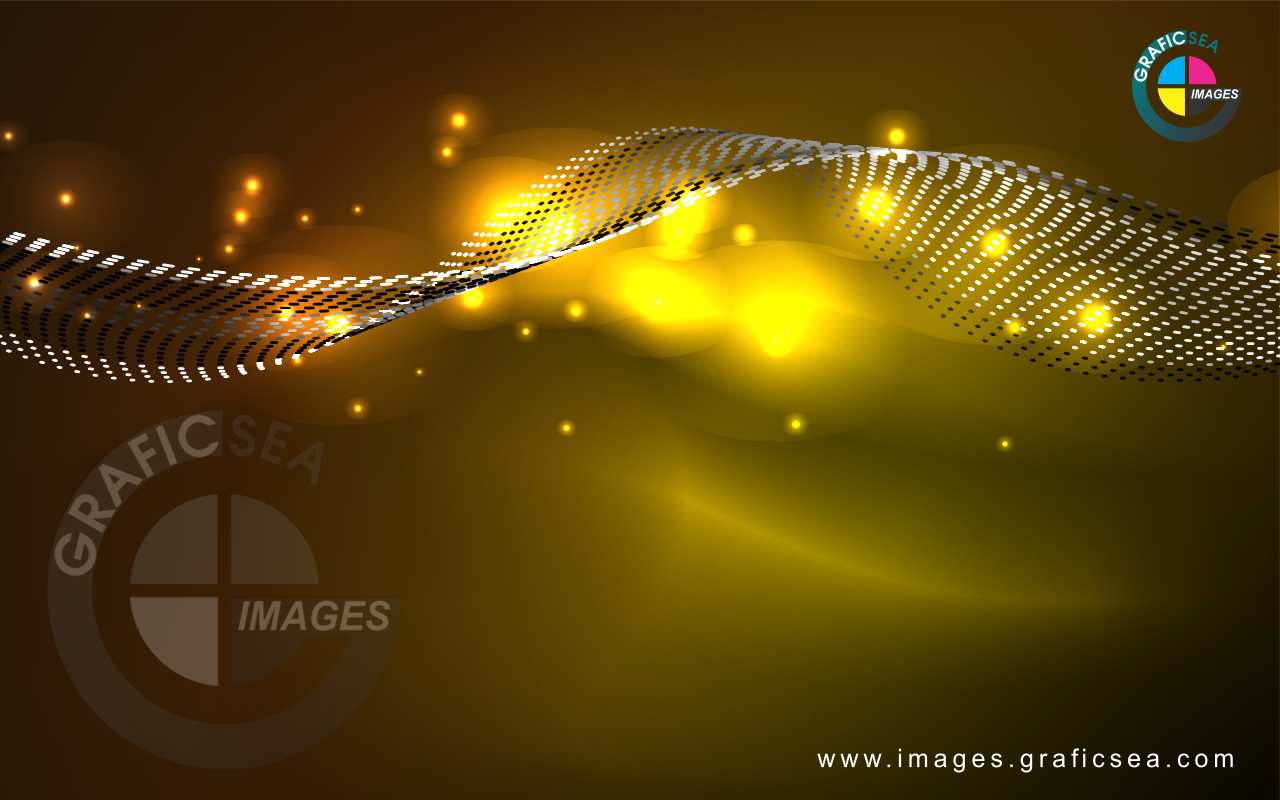 Wavy Gold line abstract CDR Wallpaper Free Download