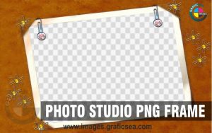 Leather Texture Family Photo Frame PNG